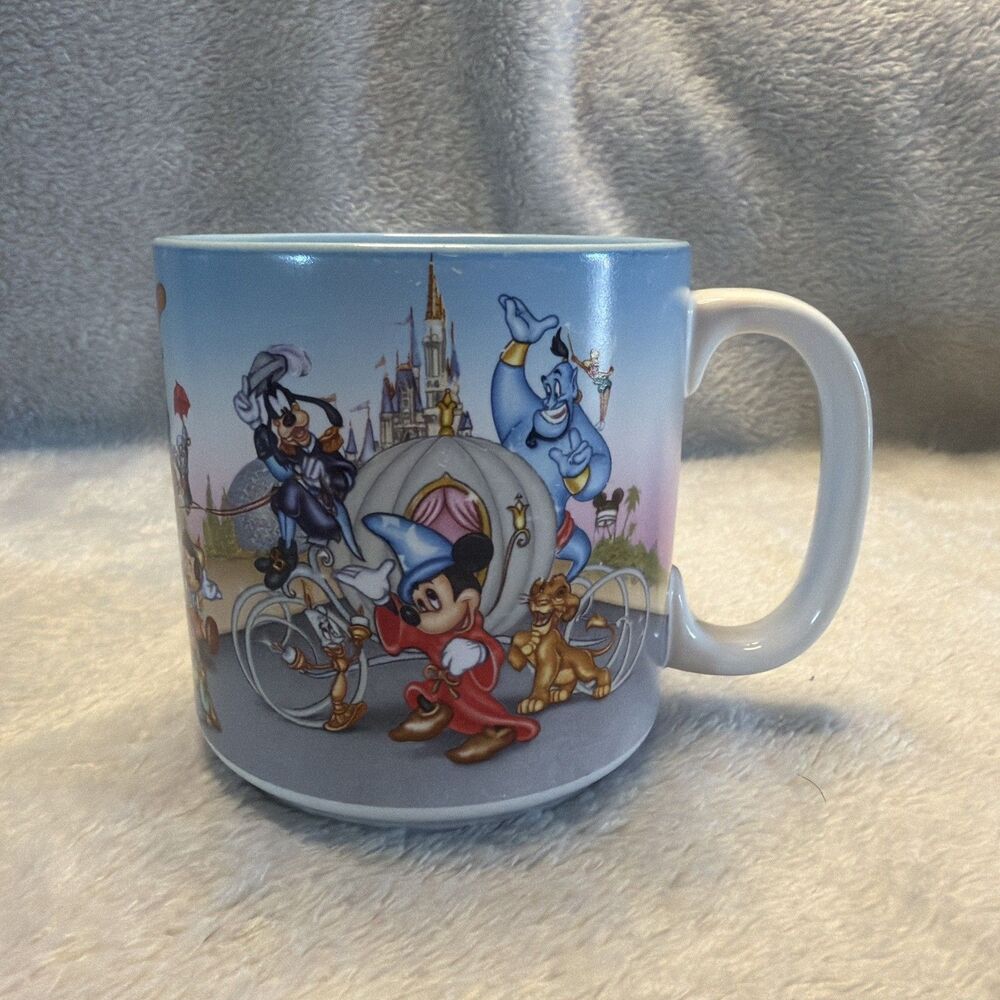 Vintage 1996 Walt Disney World 25th Anniversary Remember the Magic Mug Disney